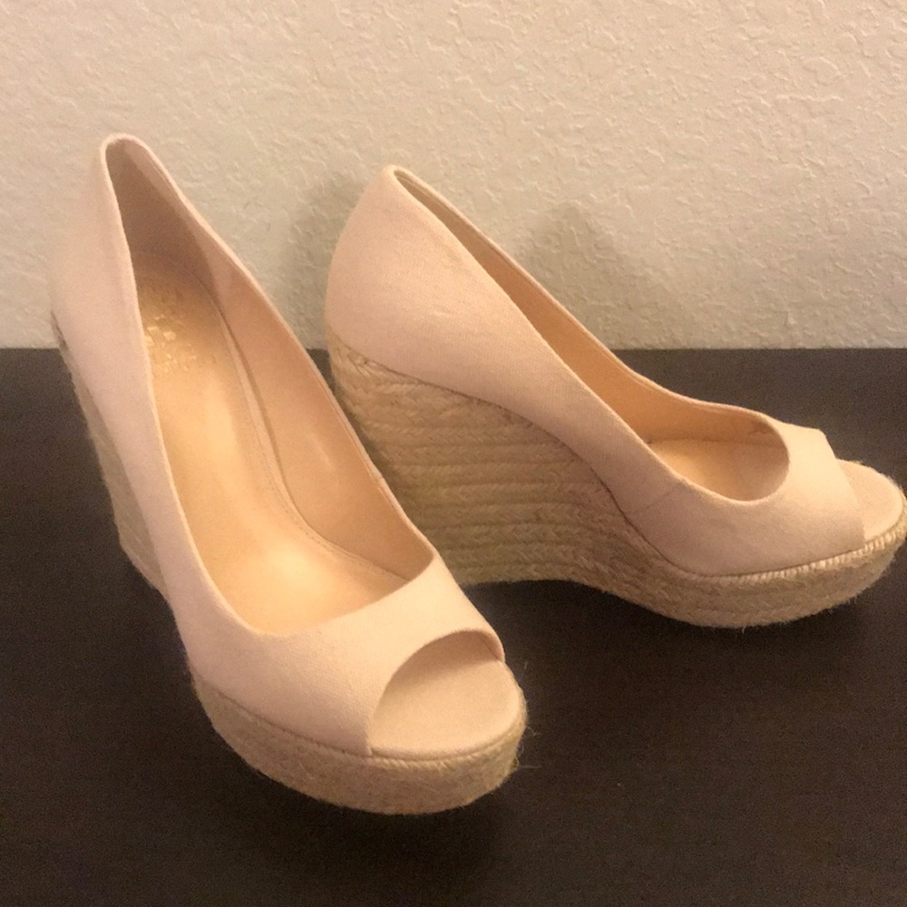 Vince Camuto Cream Wedges